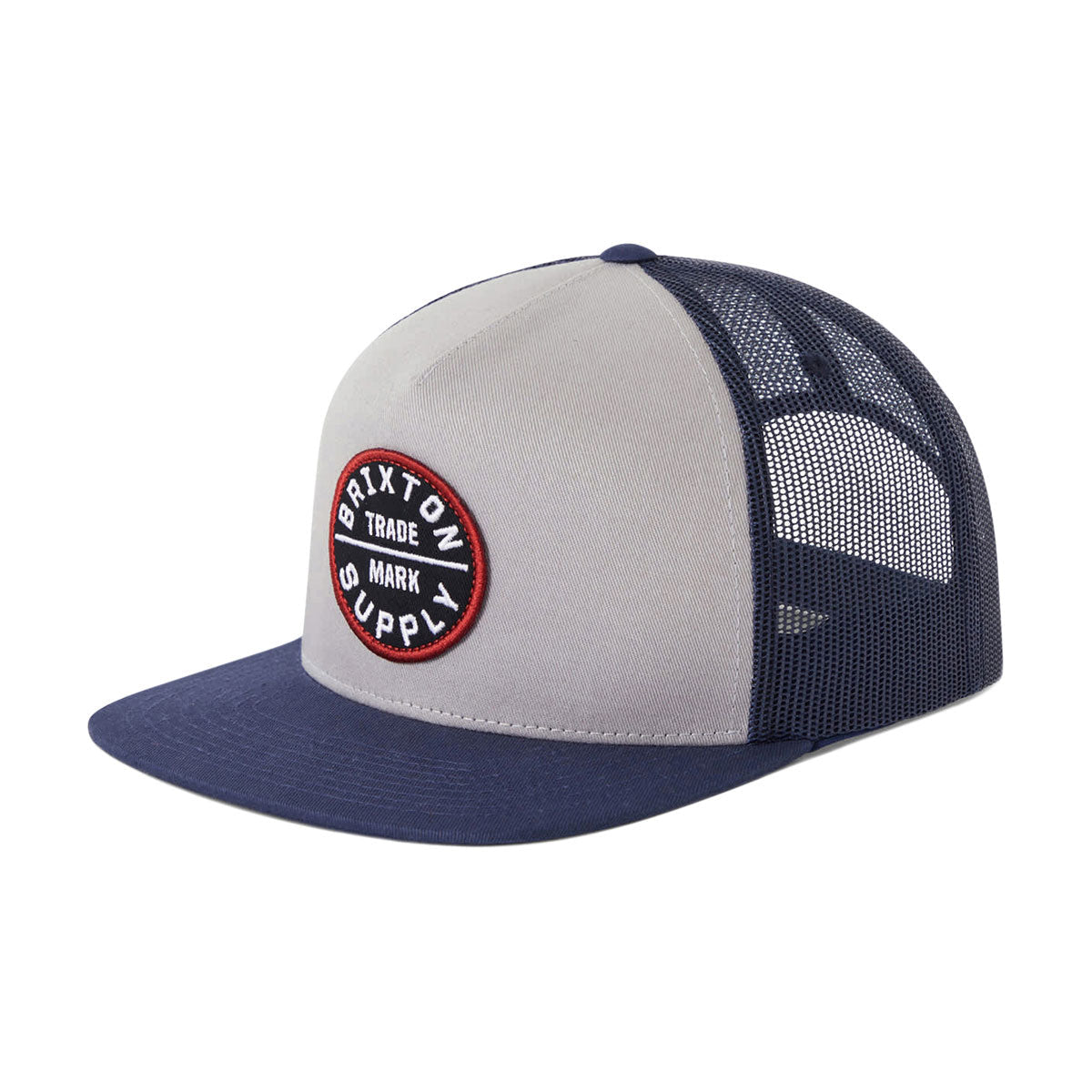 Brixton Oath Mp Trucker Hat - Sustained Grey/Washed Navy image 1