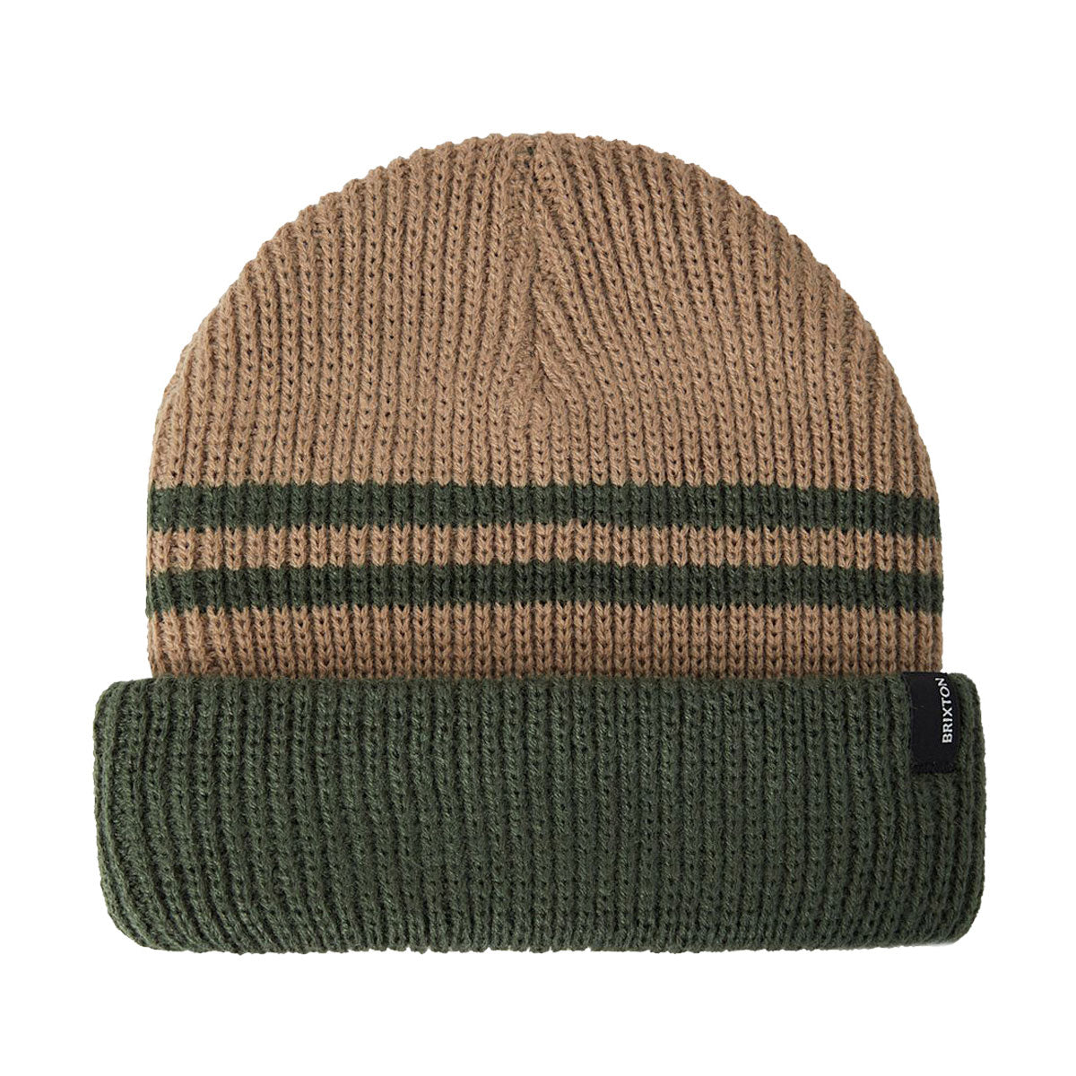 Brixton Chunky Heist Beanie - British Khaki/Dark Olive image 1