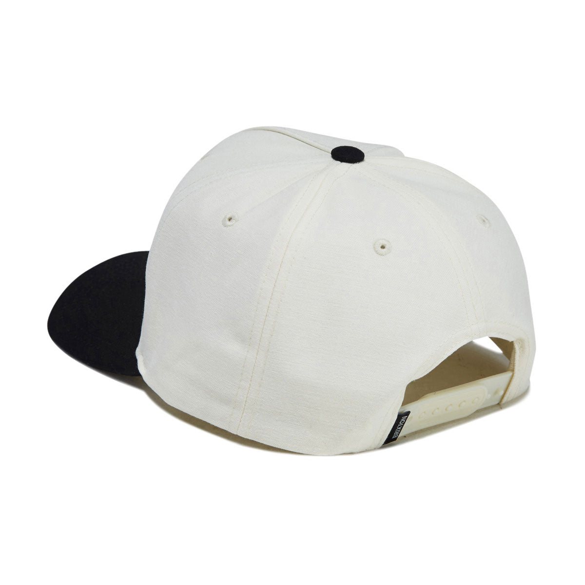 Brixton Leisure Snapback Hat - Off White/Black image 2
