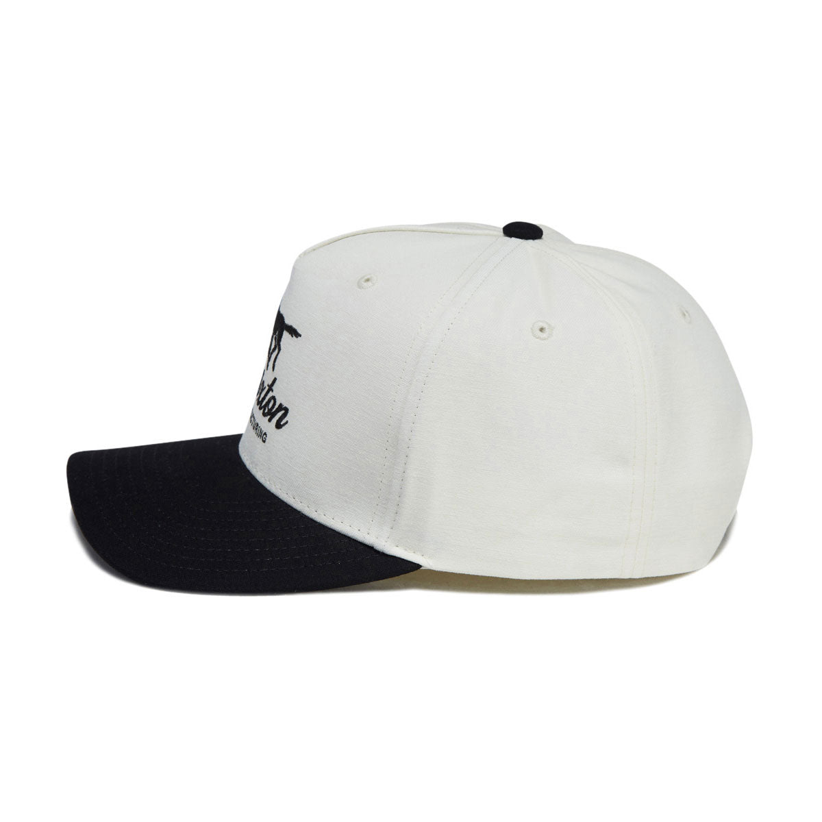 Brixton Leisure Snapback Hat - Off White/Black image 3