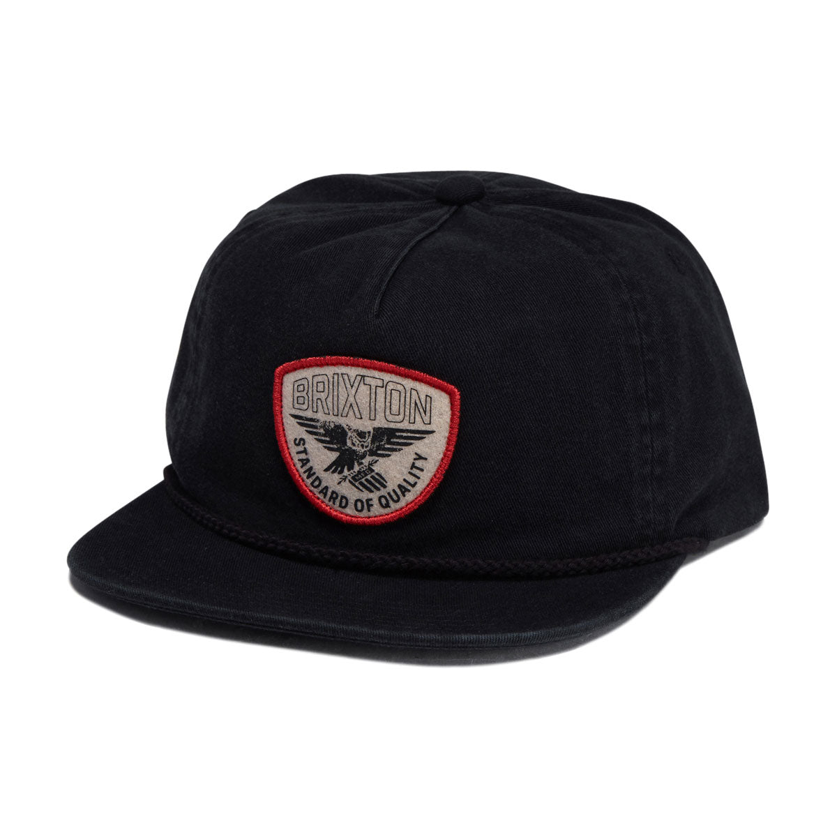 Brixton Watcher Snapback Hat - Black image 1