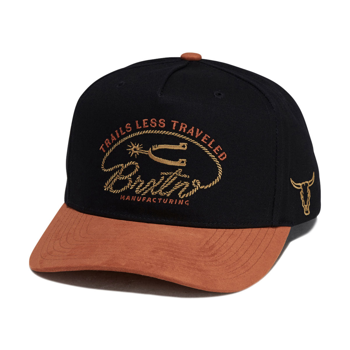 Brixton Trails Snapback Hat - Black/Red Earth image 1