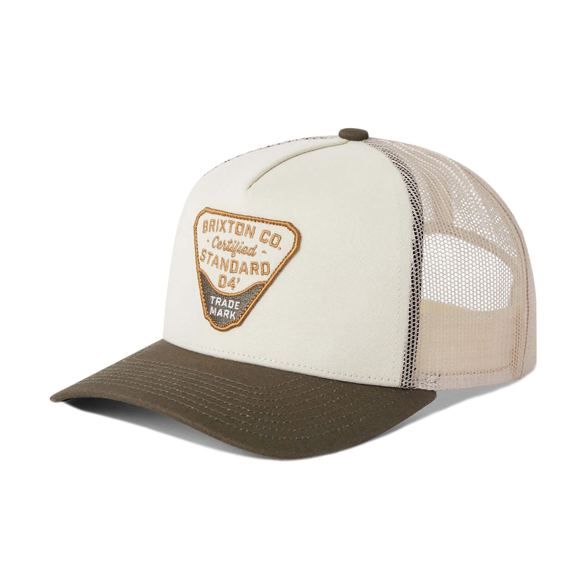 Brixton Blighton Trucker Hat - Whitecap/Dark Olive image 1