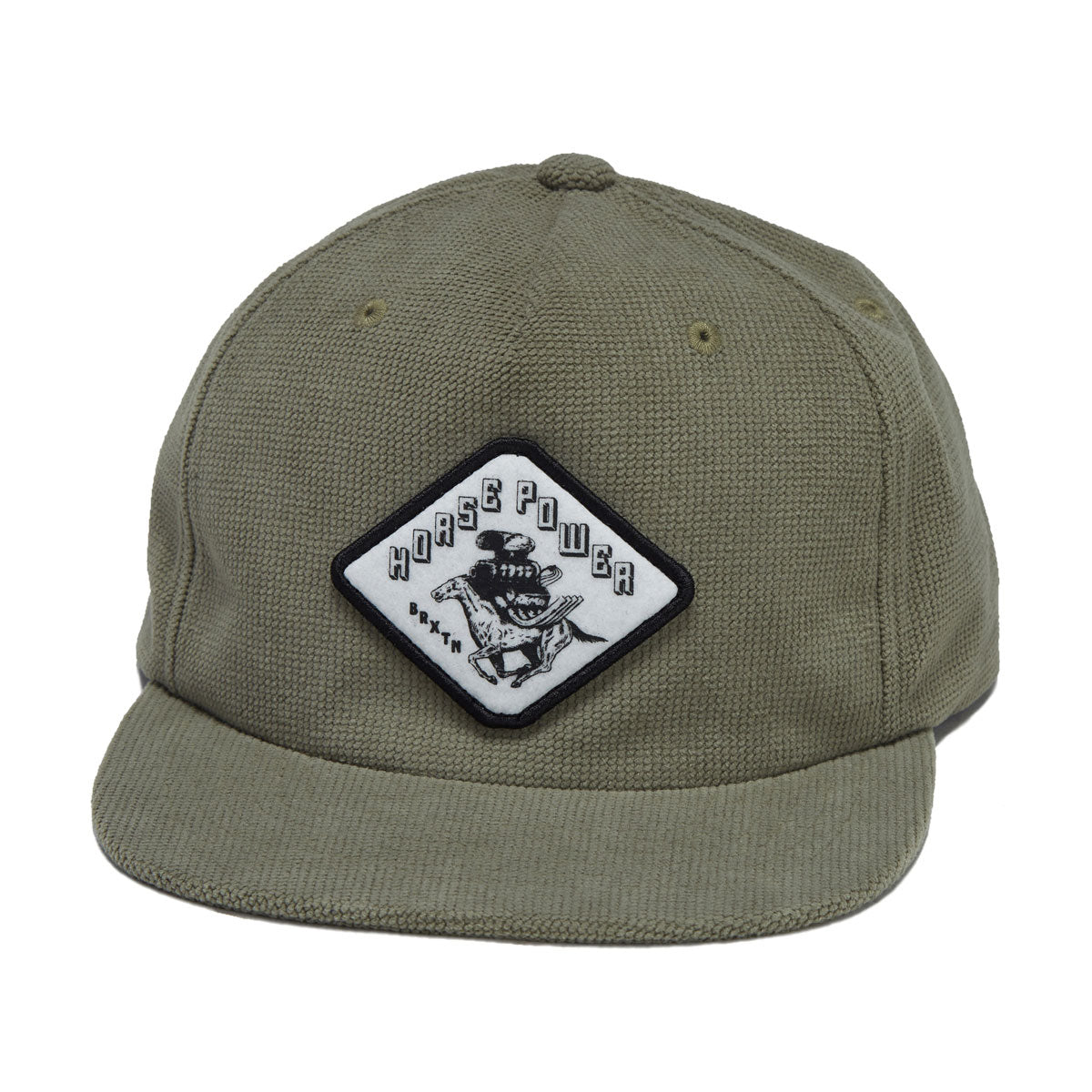 Brixton Horsepower Snapback Hat - Olive Surplus image 1