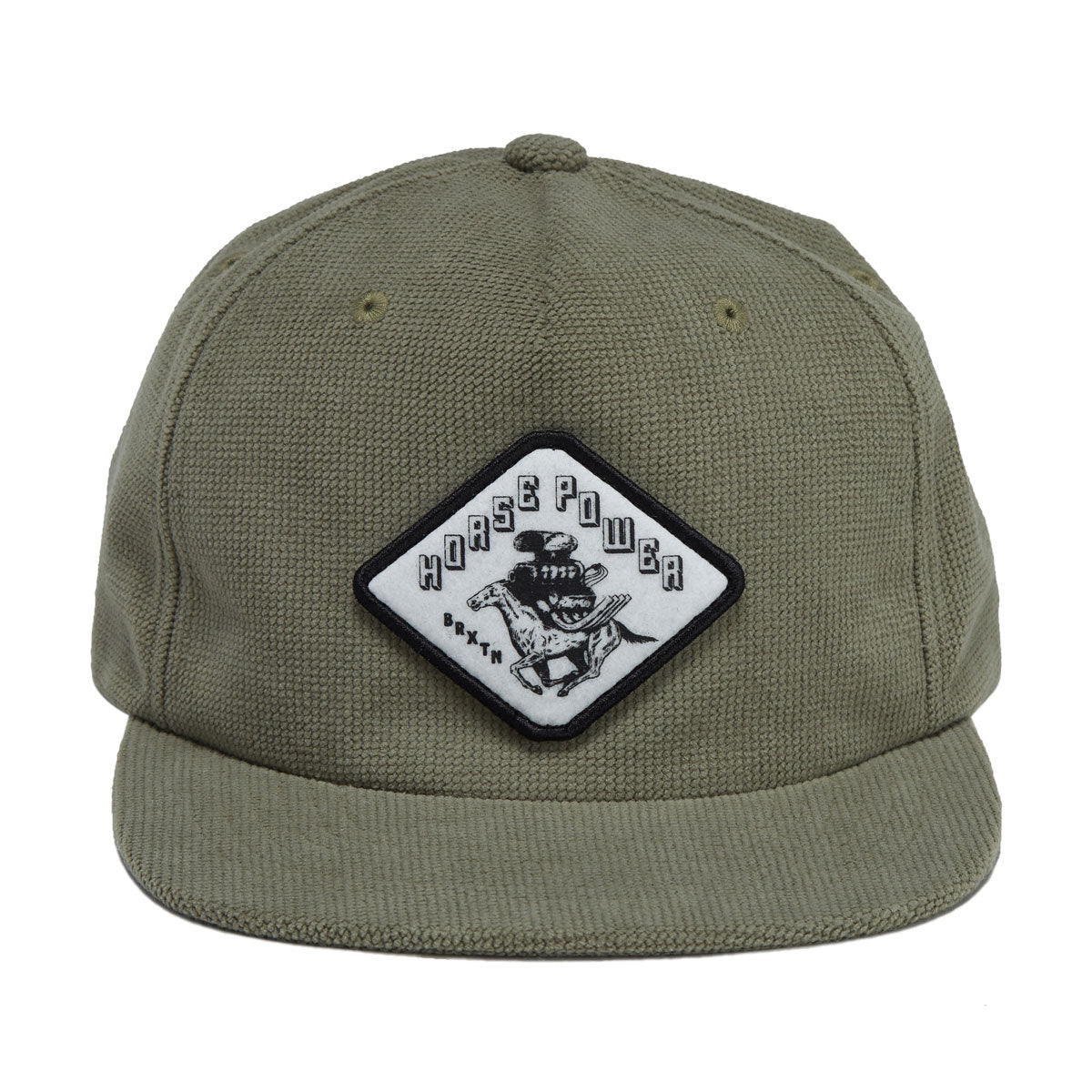 Brixton Horsepower Snapback Hat - Olive Surplus image 5