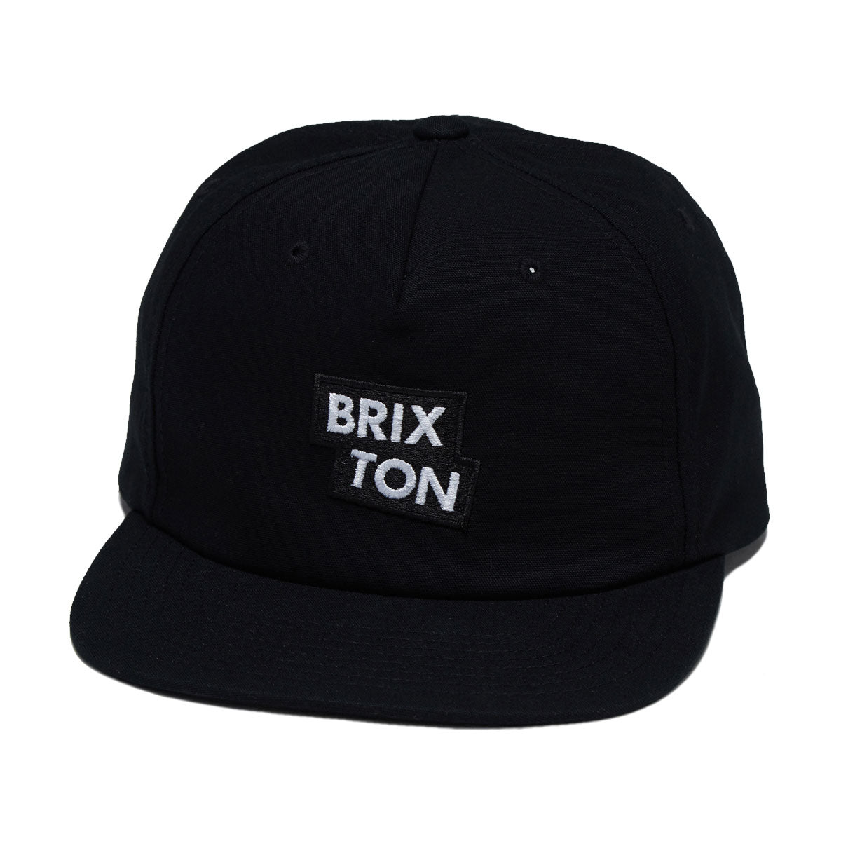 Brixton Team Snapback Hat - Black image 1