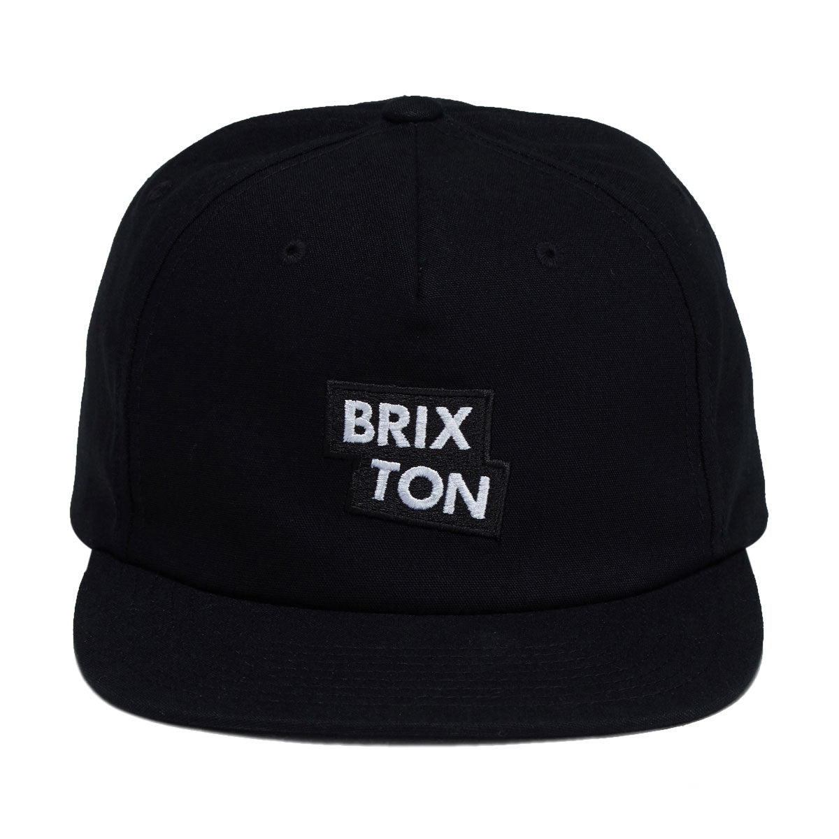 Brixton Team Snapback Hat - Black image 5