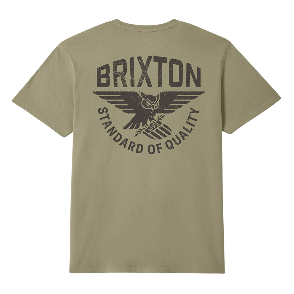 Brixton Watcher T-Shirt - Olive Surplus Worn Wash image 1