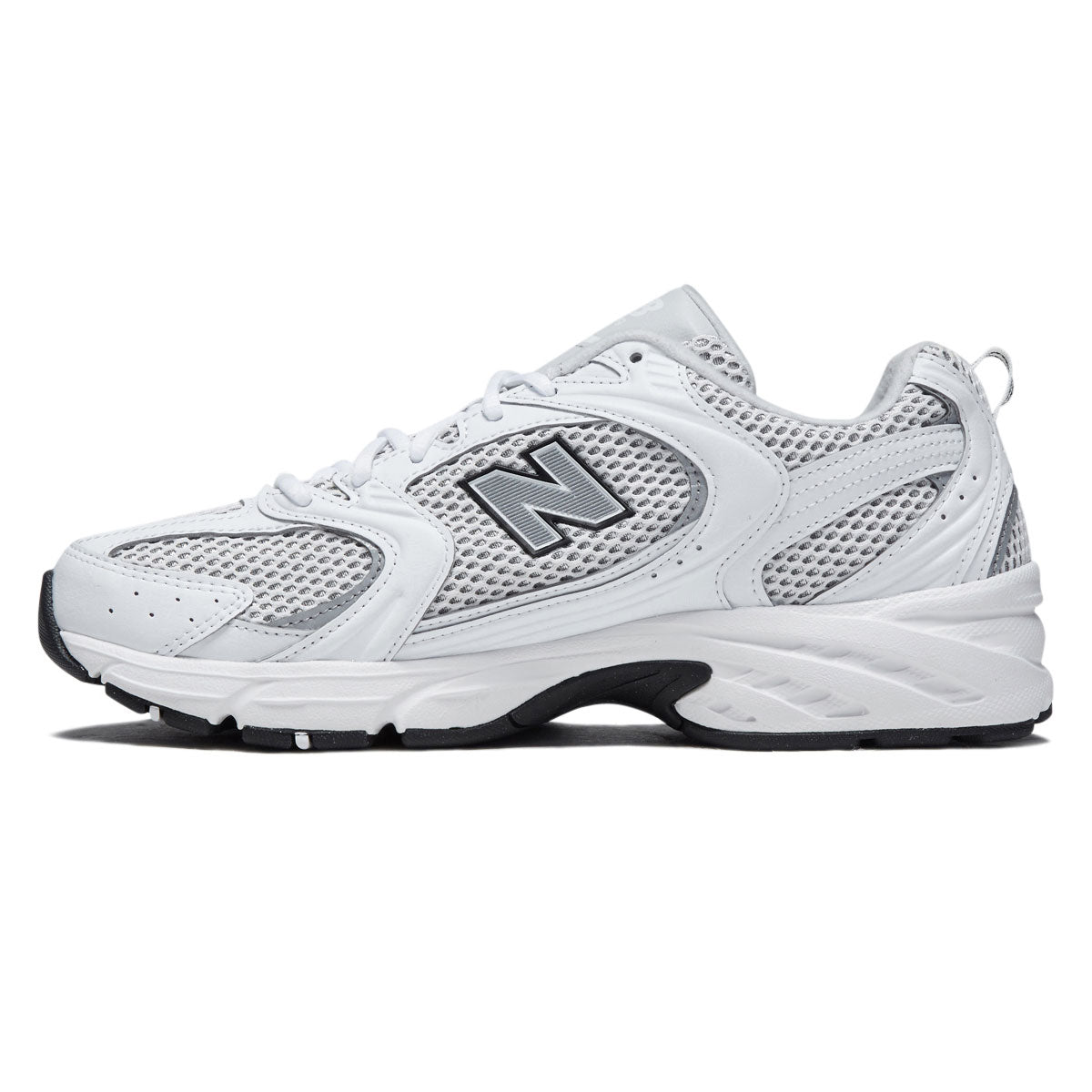New Balance 530 Shoes - NB 103 White/Silver Metallic/Black image 2