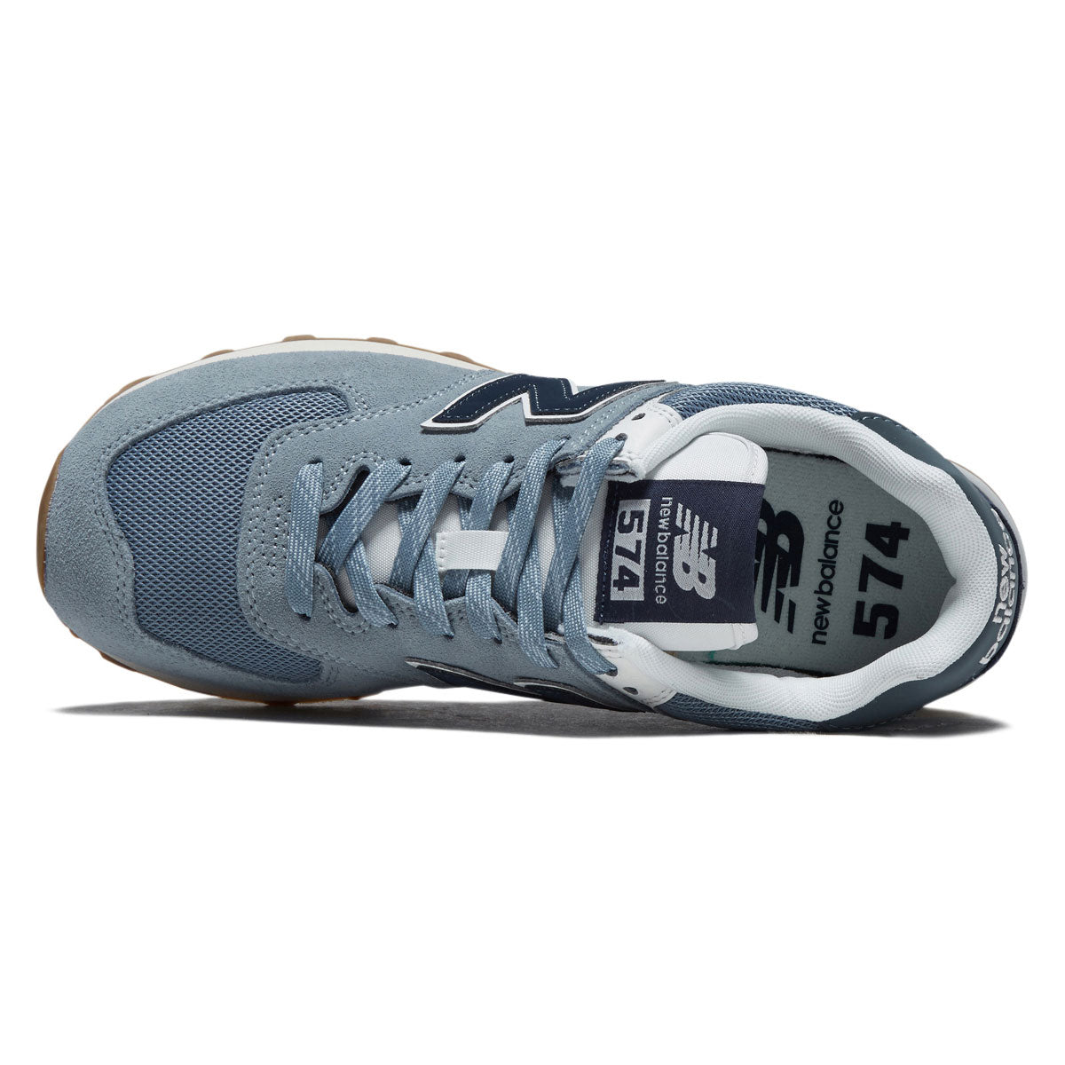 New Balance 574 Shoes - NB Navy/Light Arctic Grey image 3