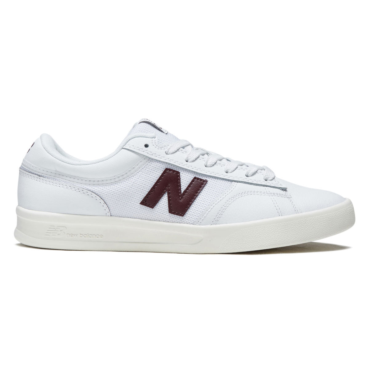 New Balance 430 Shoes - White/Burgundy image 1