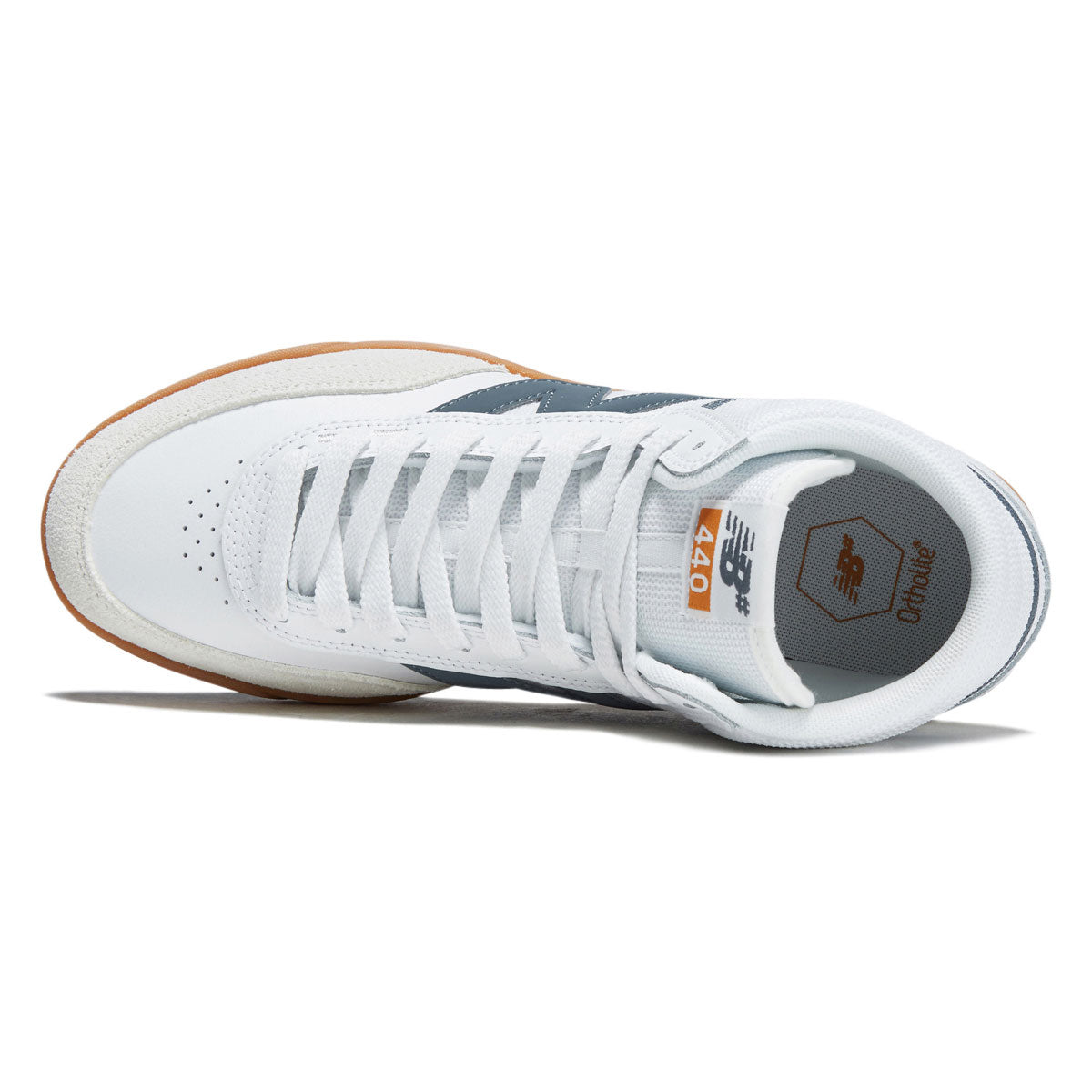New Balance 440 Hi V2 Wide Shoes - White/Gum image 3