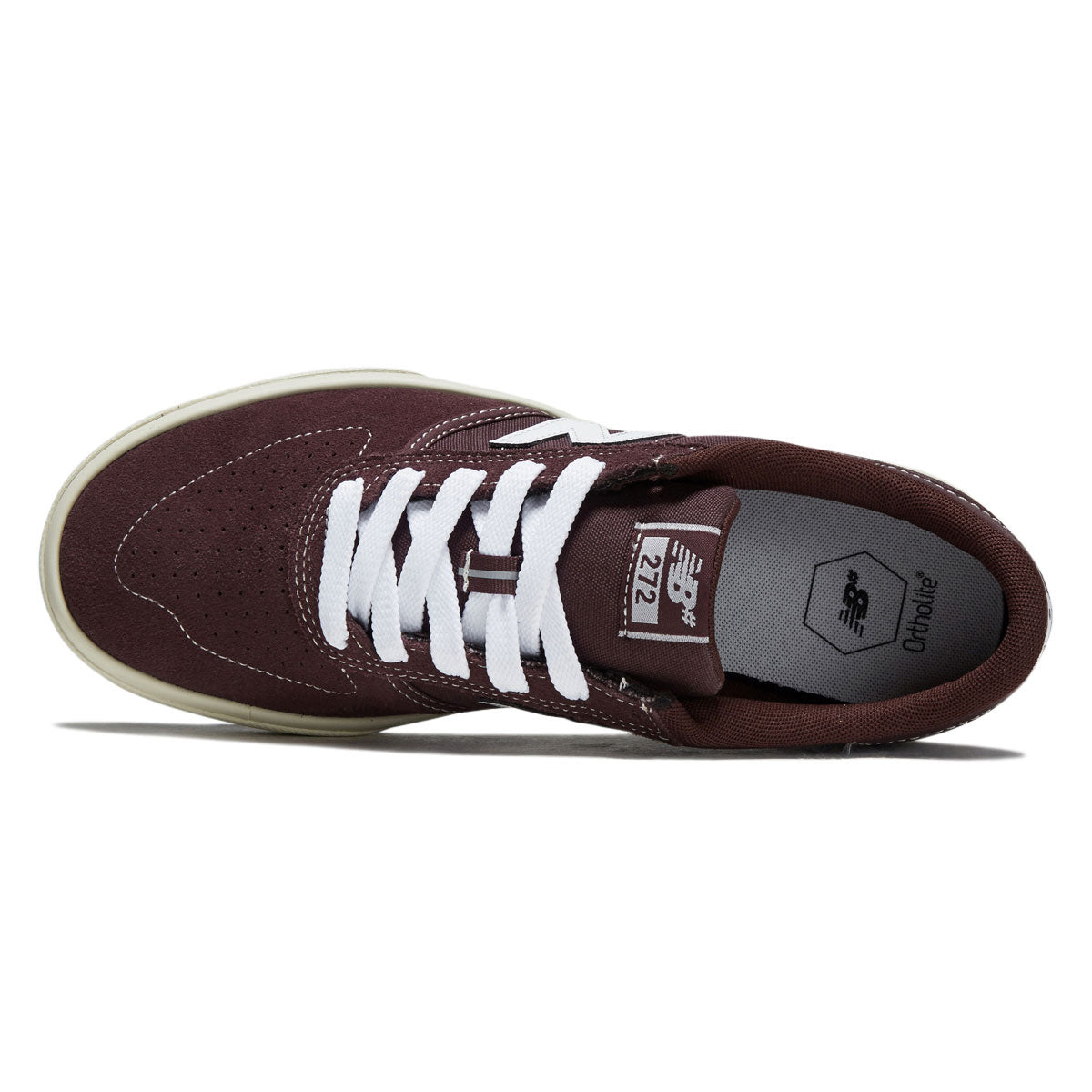 New Balance 272 Wide Shoes - Burgundy/White 2026 image 3
