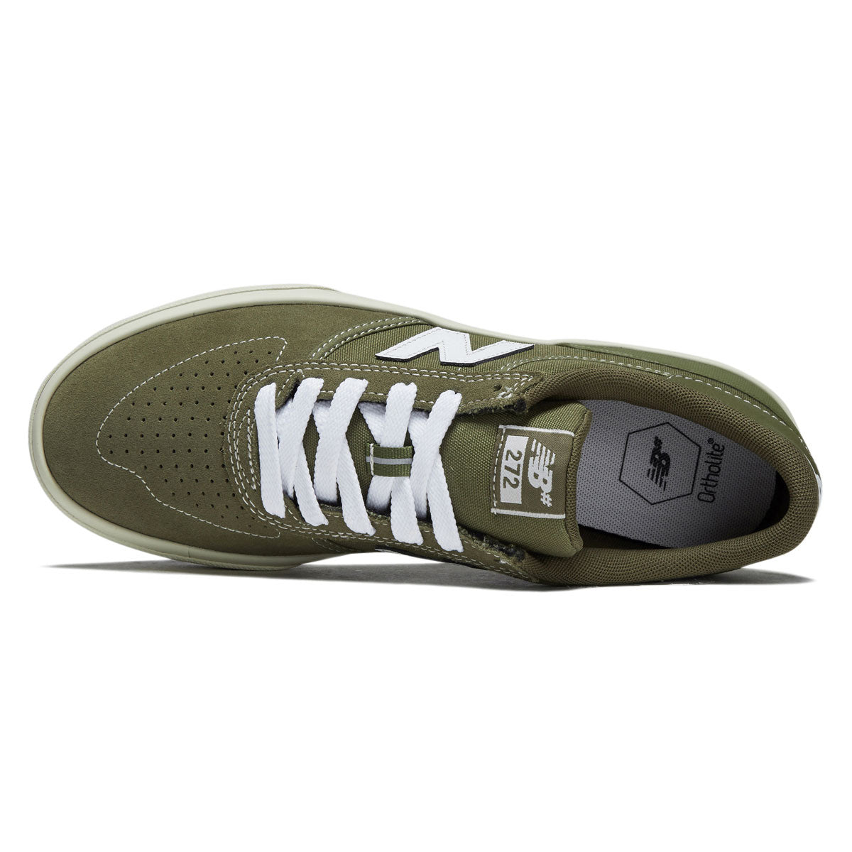 New Balance 272 Shoes - Olive/White image 3