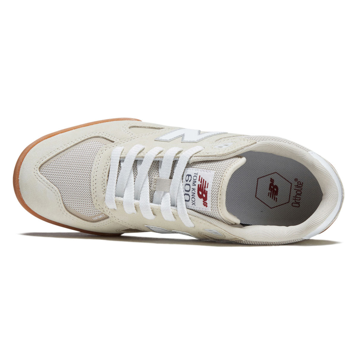 New Balance x Atlantic Drift 600 Tom Knox Shoes - Sea Salt/Gum image 3