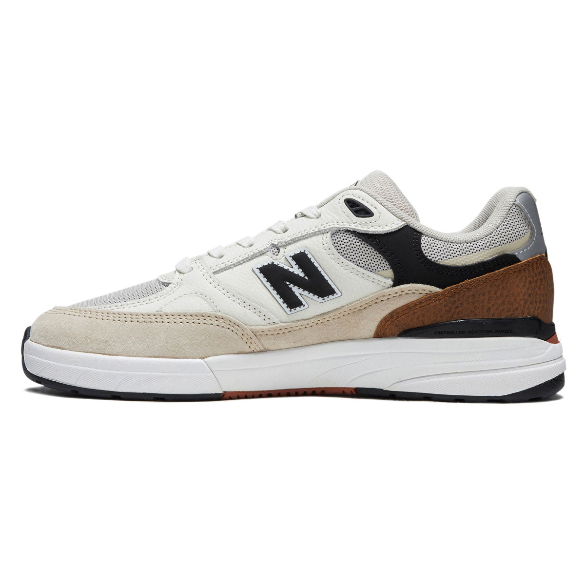 New Balance Andrew Reynolds 933 Wide Shoes - Sea Salt/Brown image 2