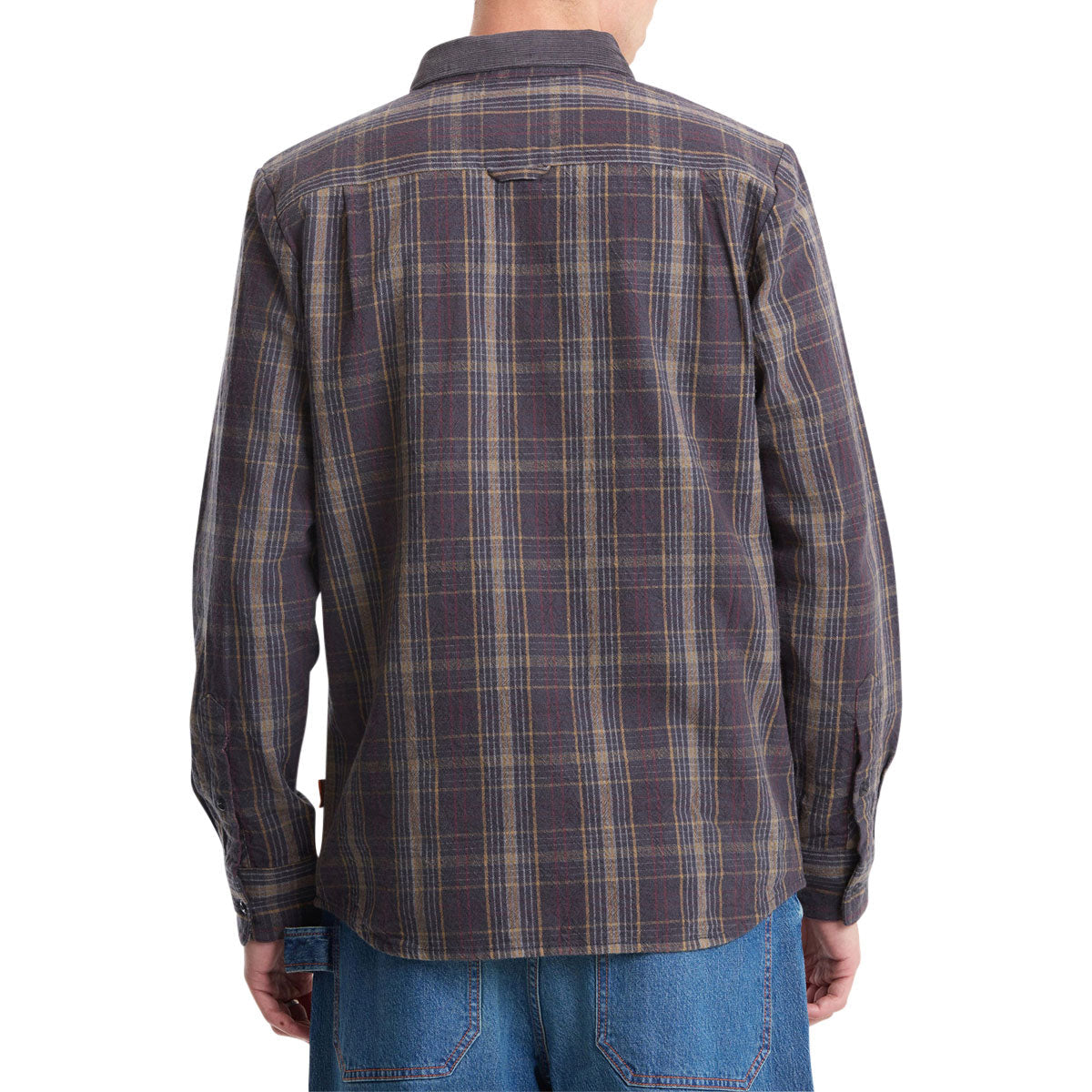 Volcom Stonevise Plaid Long Sleeve Shirt - Asphalt Black image 2