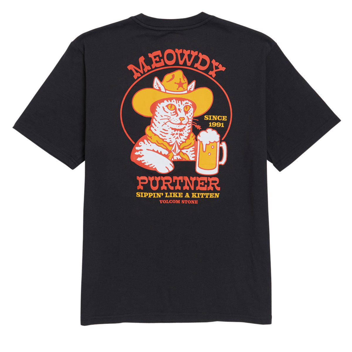 Volcom Catastrophy T-Shirt - Washed Black Heather image 1