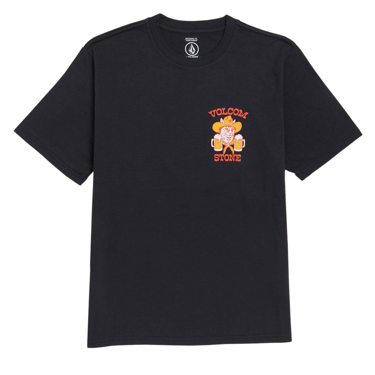 Volcom Catastrophy T-Shirt - Washed Black Heather image 2