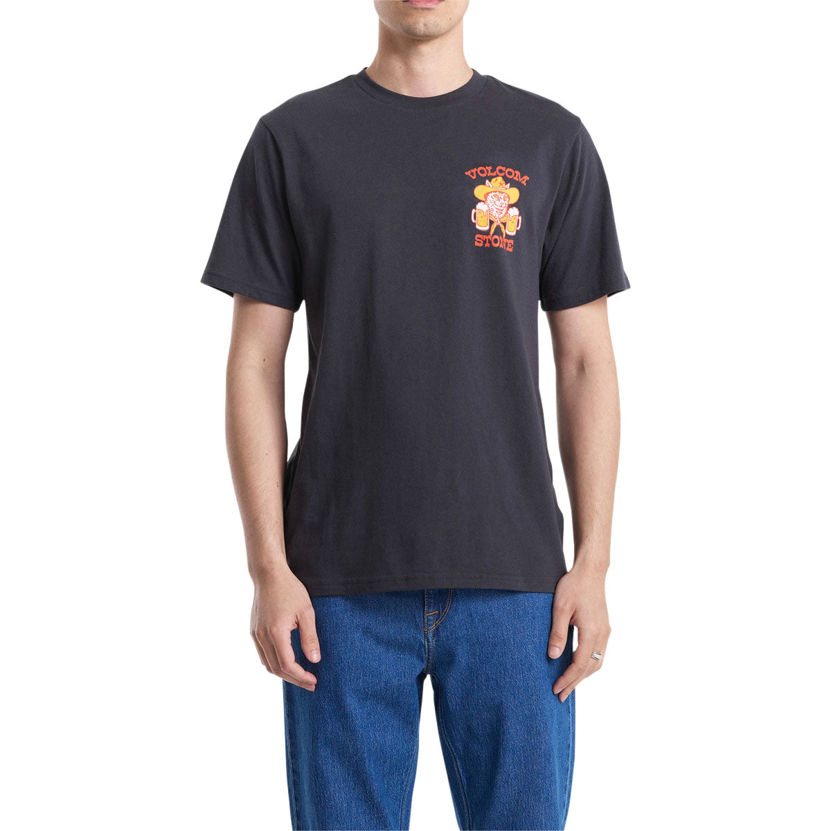 Volcom Catastrophy T-Shirt - Washed Black Heather image 3