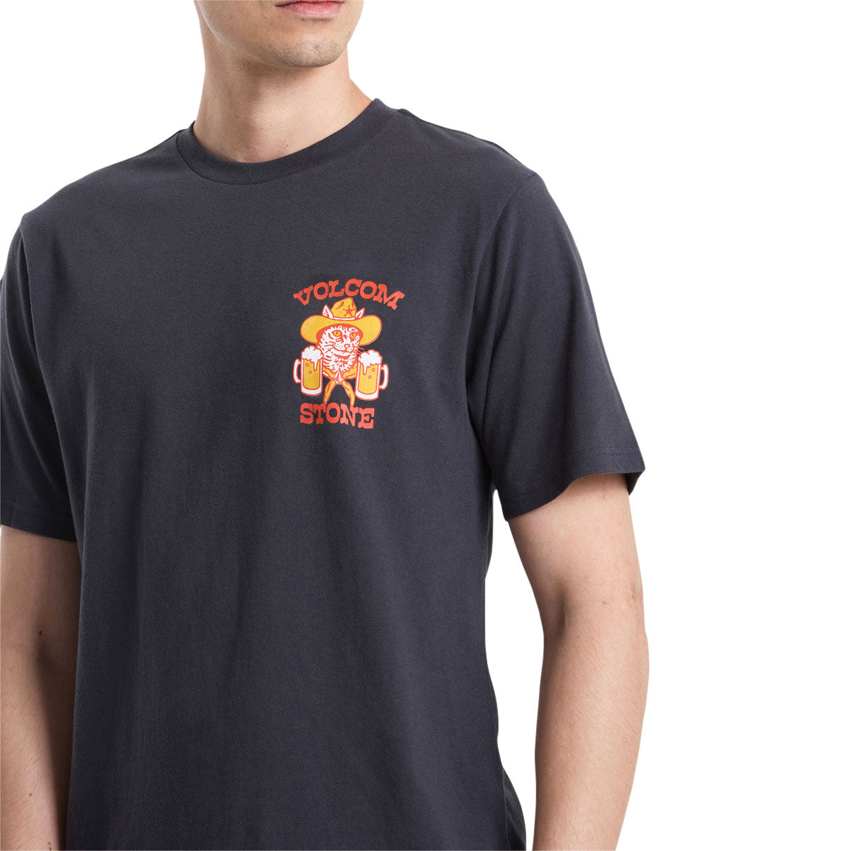 Volcom Catastrophy T-Shirt - Washed Black Heather image 5