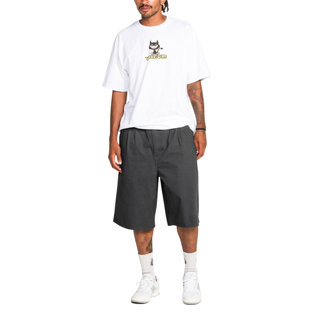 Volcom Chillow Pleated Ew Chino VS 24 Shorts - Castlerock image 5