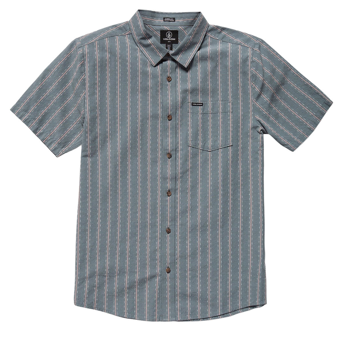 Volcom Sato Stripe Shirt - Tradewinds image 3