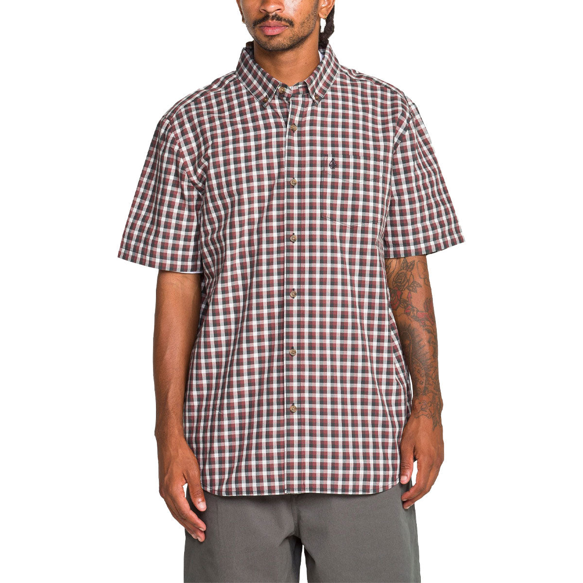Volcom Louie Check Shirt - Light Blue Acid image 1