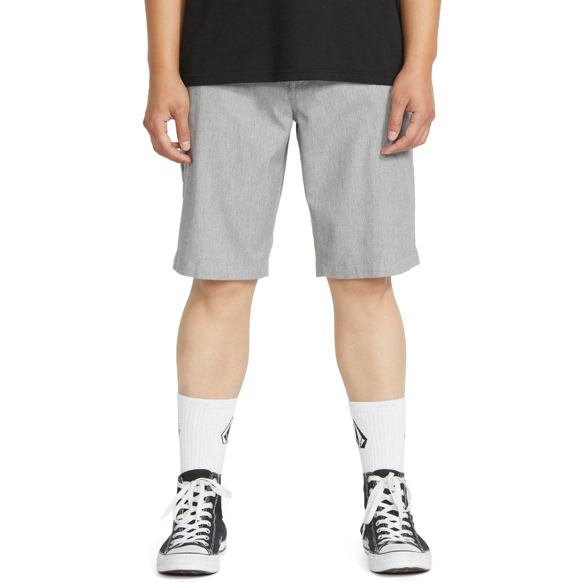 Volcom Frickin Modern Stretch 21 Shorts - Tower Grey image 3