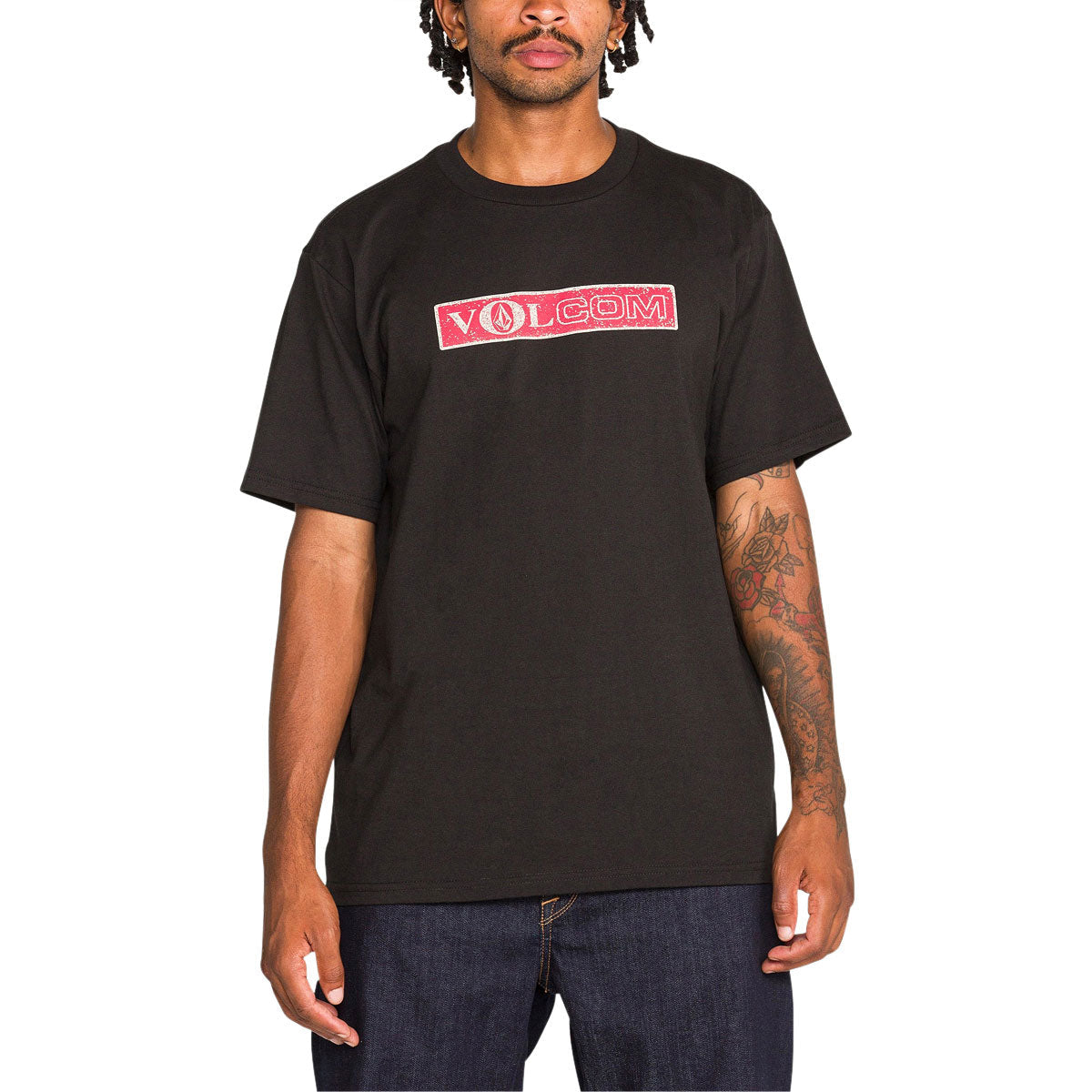 Volcom Dual Euro T-Shirt - Black image 2