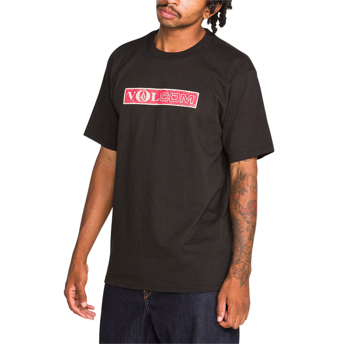 Volcom Dual Euro T-Shirt - Black image 4