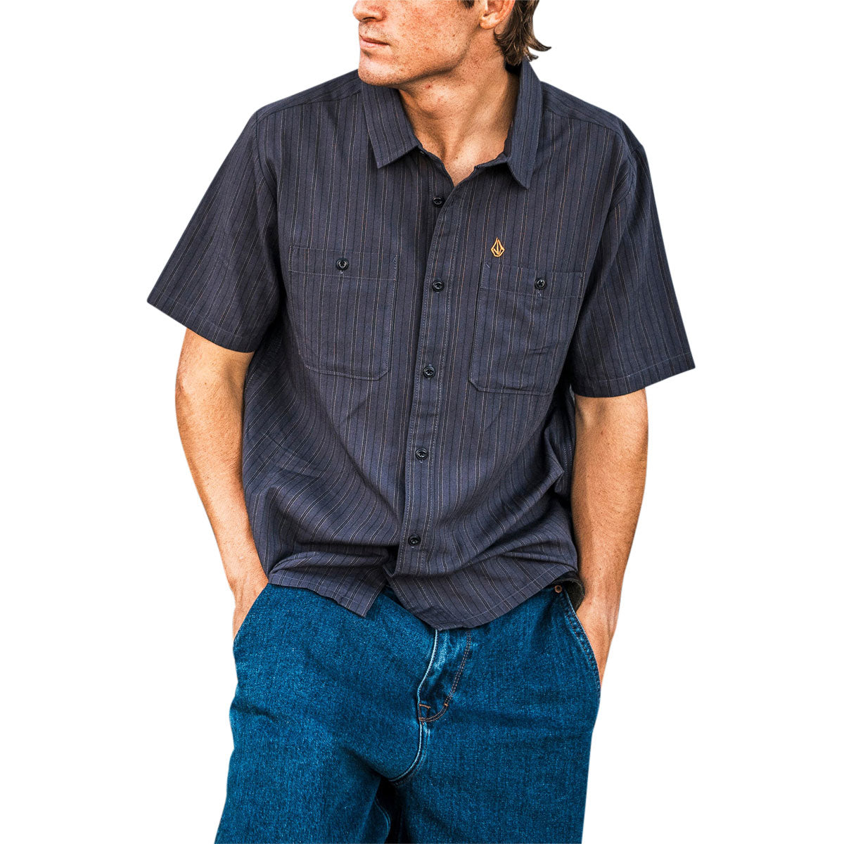 Volcom Kap Out Workwear Shirt - Midnight image 4