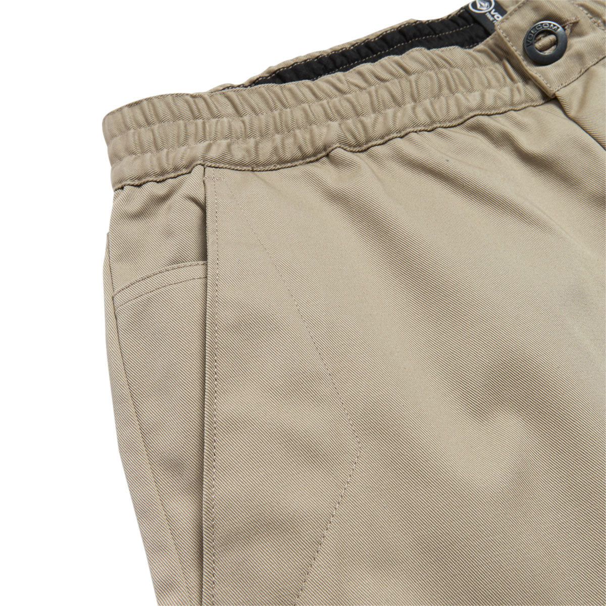 Volcom Capreezy Elastic Waist Pants - Light Khaki image 4