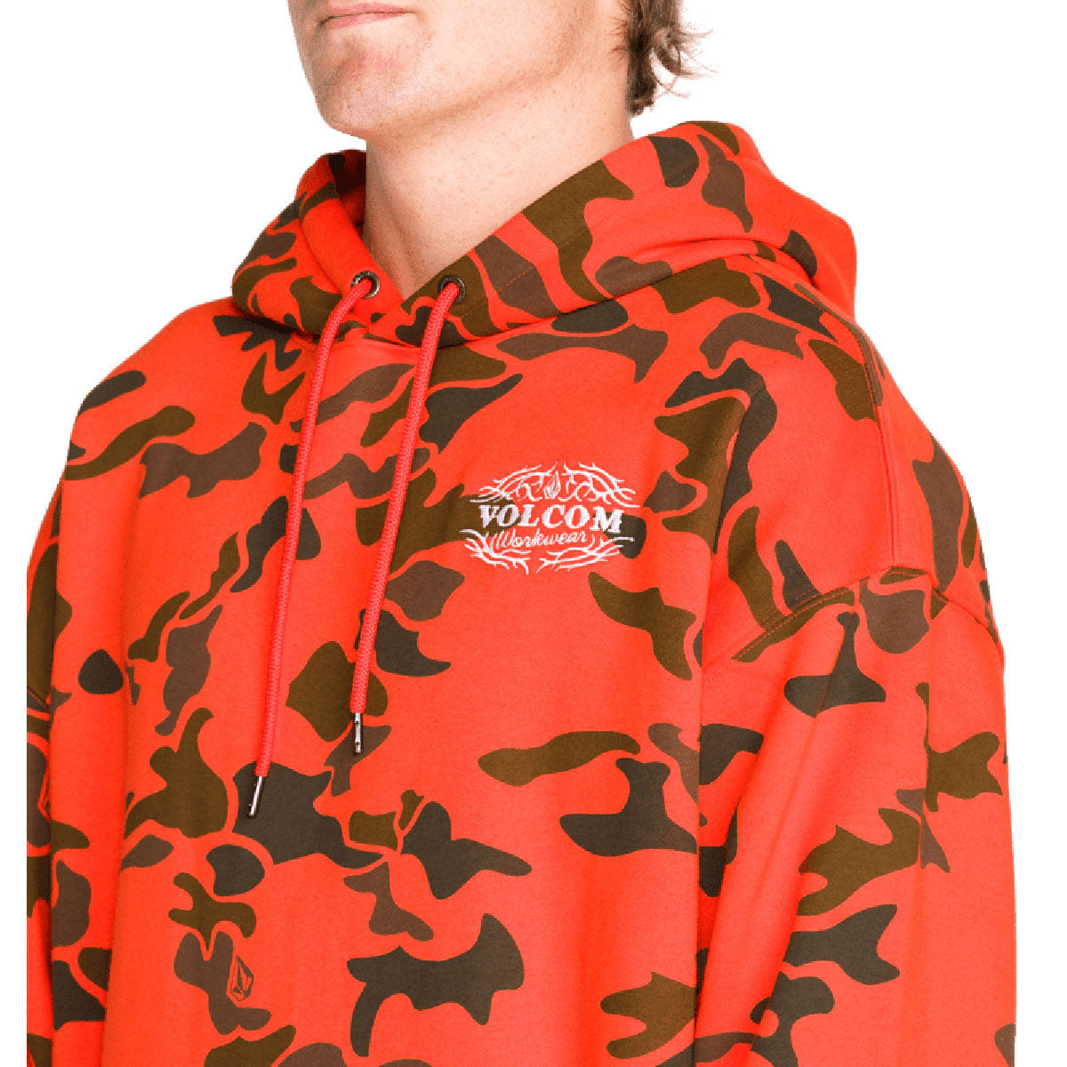 Volcom Talon Workwear Hoodie - Tangerine image 4