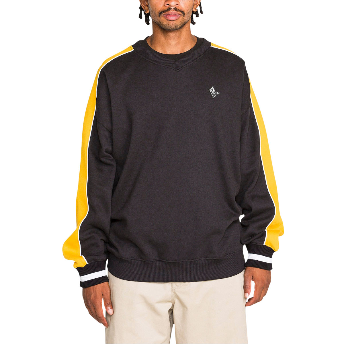 Volcom Flying Hi Crew Sweatshirt - Antique Black image 1