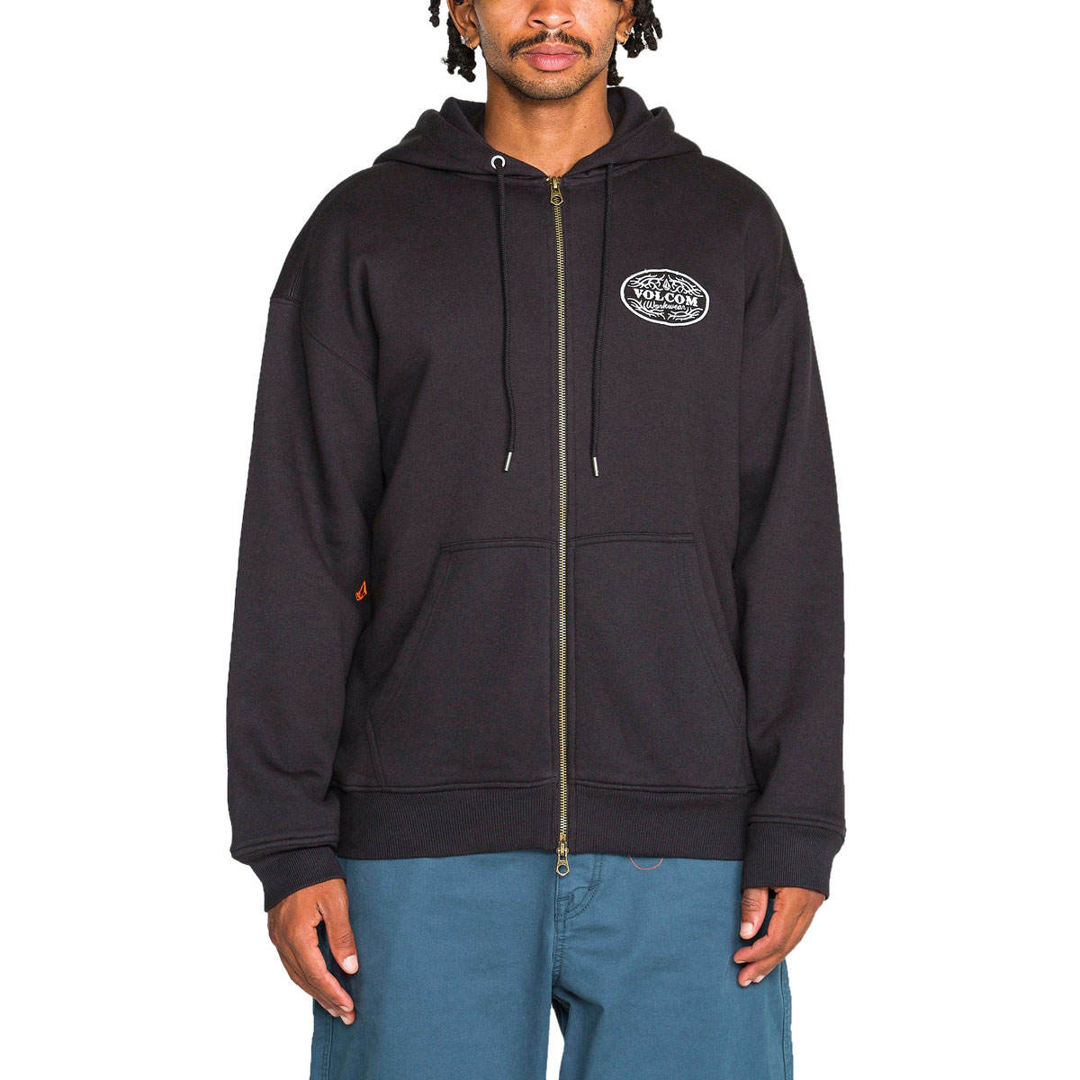 Volcom On The Hunt Workwear Zip Hoodie - Antique Black image 1