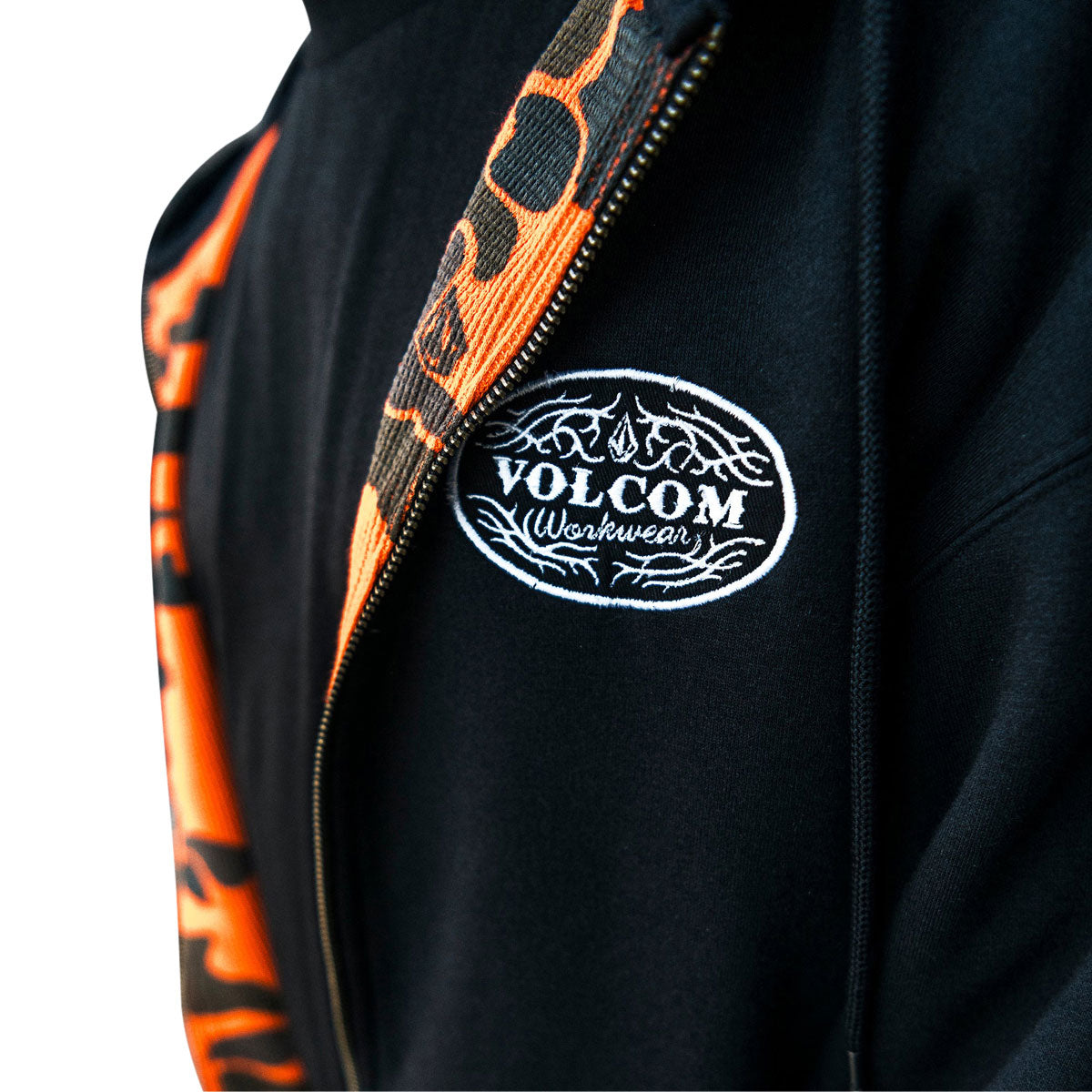 Volcom On The Hunt Workwear Zip Hoodie - Antique Black image 5