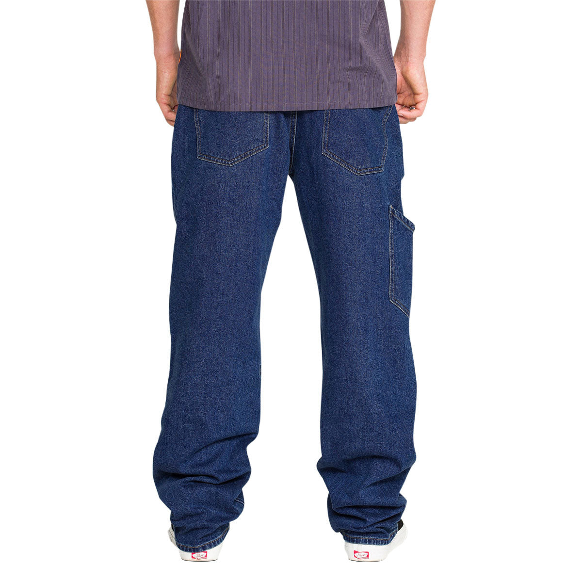 Volcom Kinkade Utility Denim Jeans - Med Dark Indigo Blue image 2