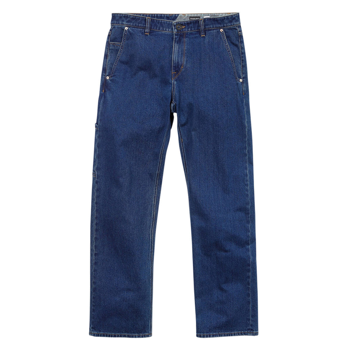 Volcom Kinkade Utility Denim Jeans - Med Dark Indigo Blue image 5