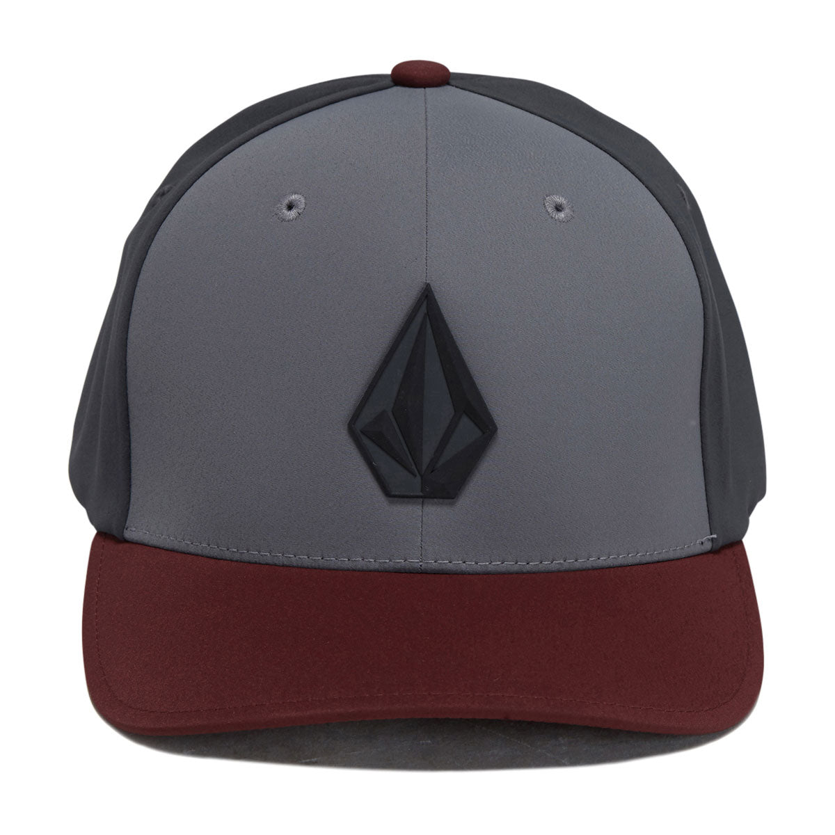 Volcom Stone Tech Flexfit Delta Hat - Burgundy image 3