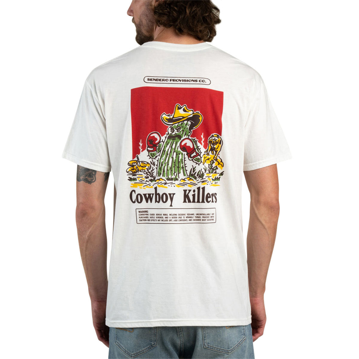 Sendero Cowboy Killers T-Shirt - Vintage White image 4