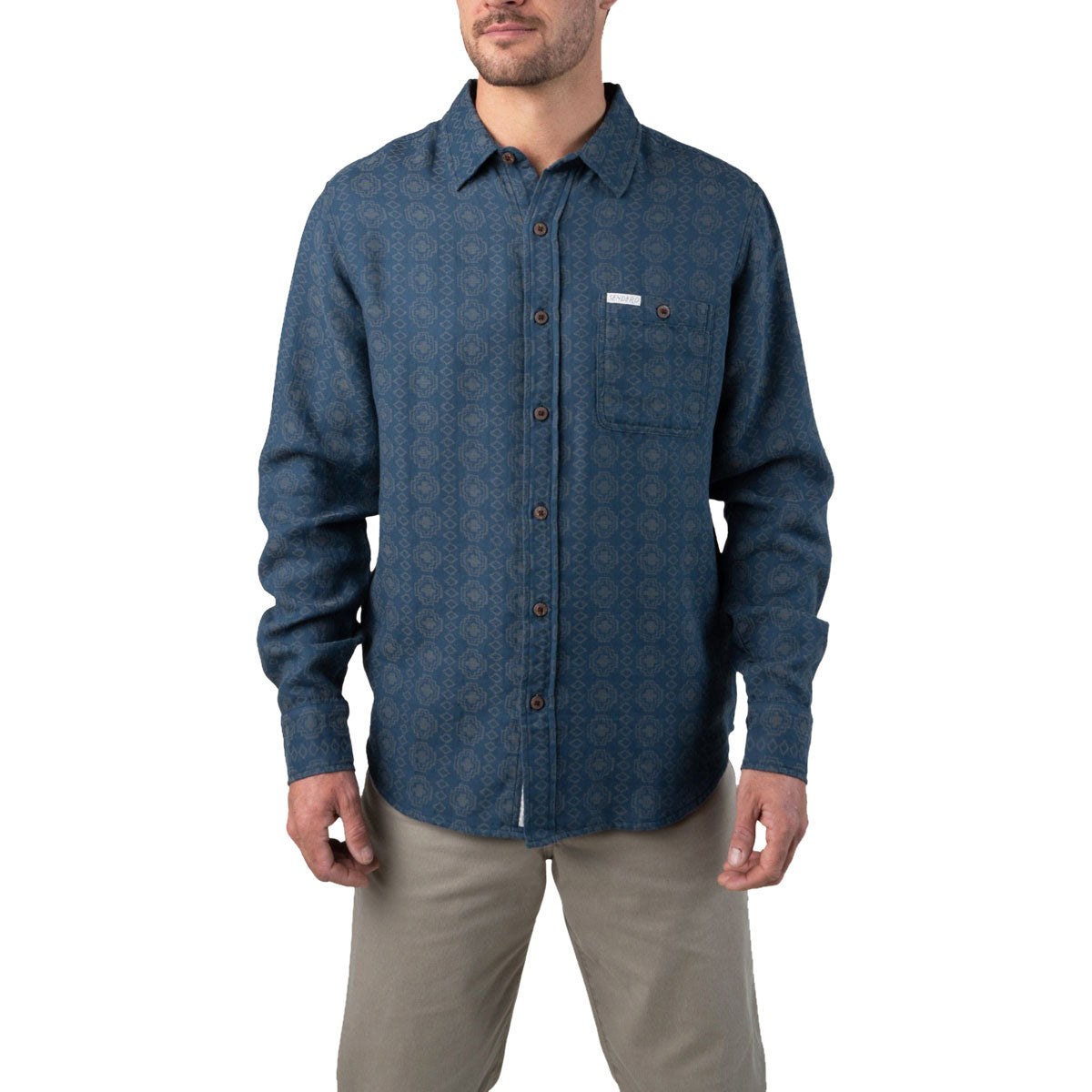 Sendero City Slicker Long Sleeve Shirt - Ojinaga/Blue image 1