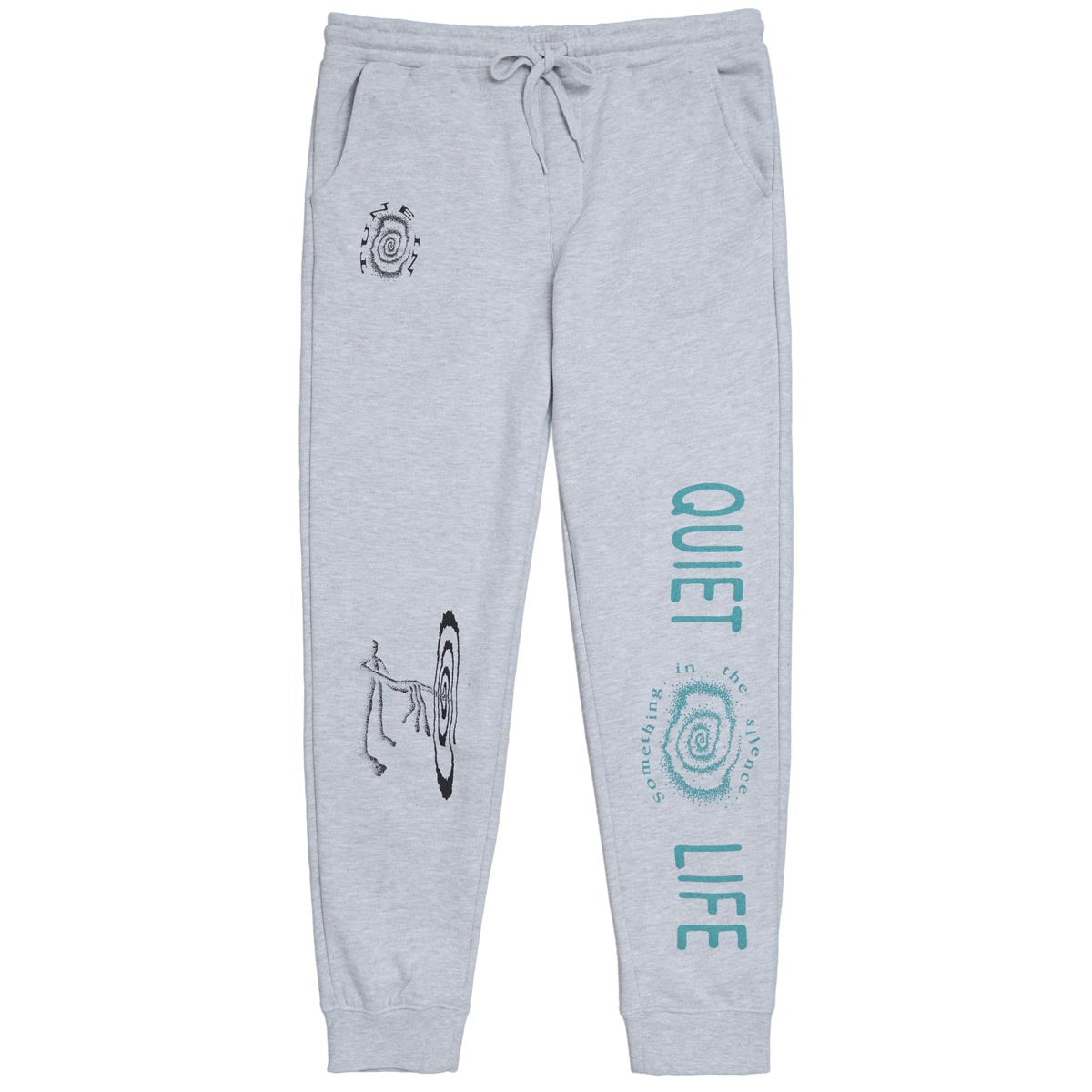 The Quiet Life Tune In Fleece Pants - Heather Grey image 1