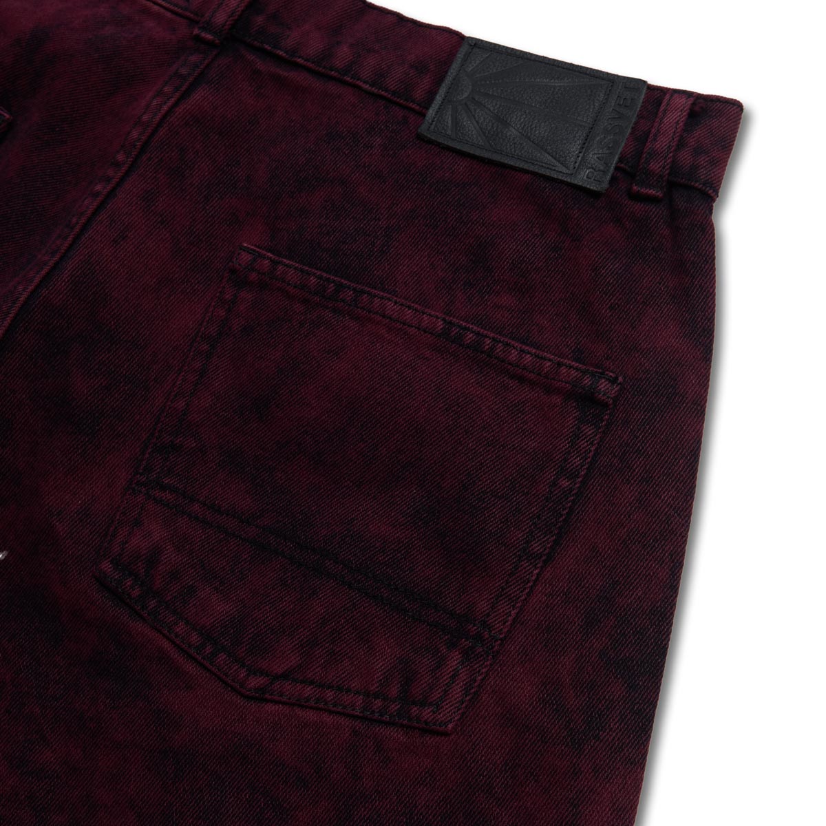 Rassvet Baggy Denim Pants - Burgundy image 4