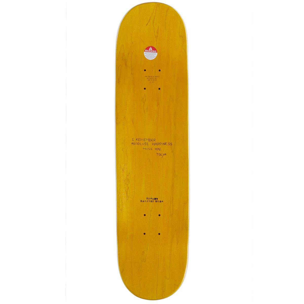 Rassvet Titaev Pro Skateboard Deck - 8.125