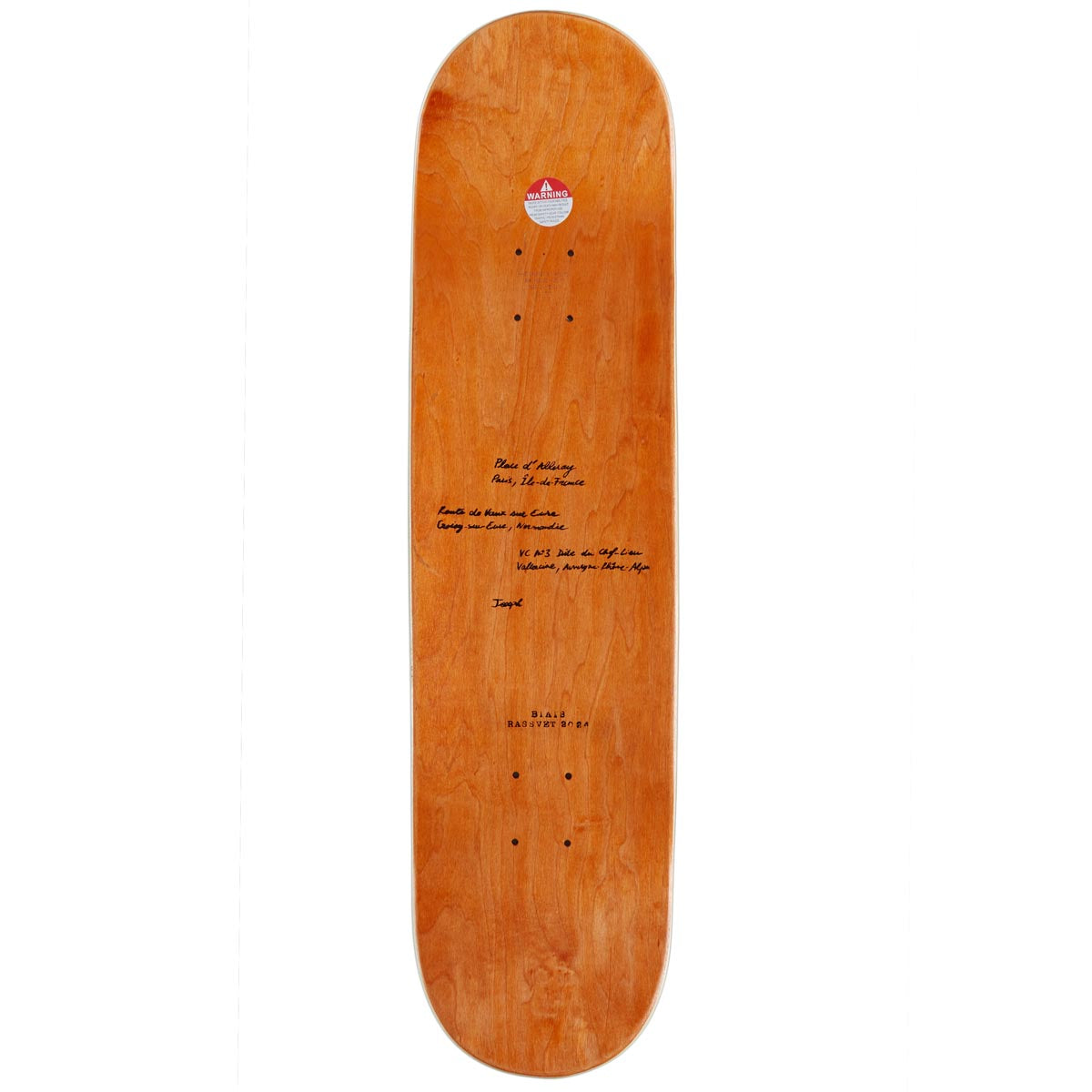 Rassvet Biais Pro Skateboard Deck - 8.375