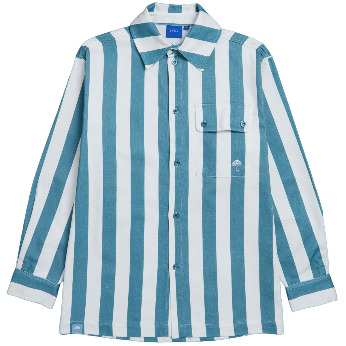 Helas Liner Long Sleeve Shirt - White/Blue image 1