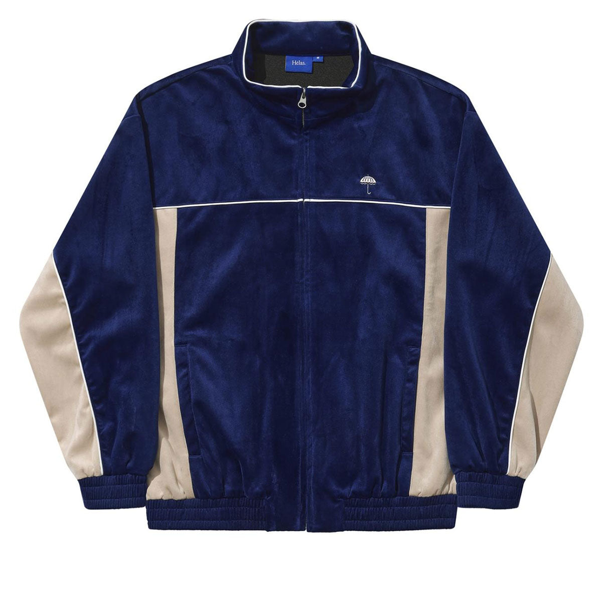Helas Donny Tracksuit Jacket - Navy/Beige image 4