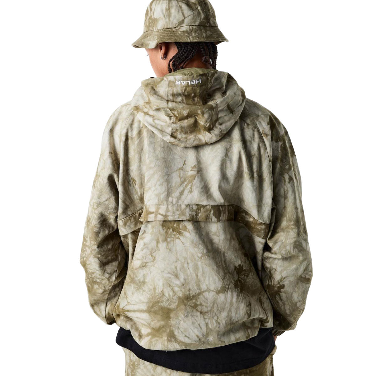 Helas Tie Camo Quarter Zip Tie Dye Jacket - Beige image 2