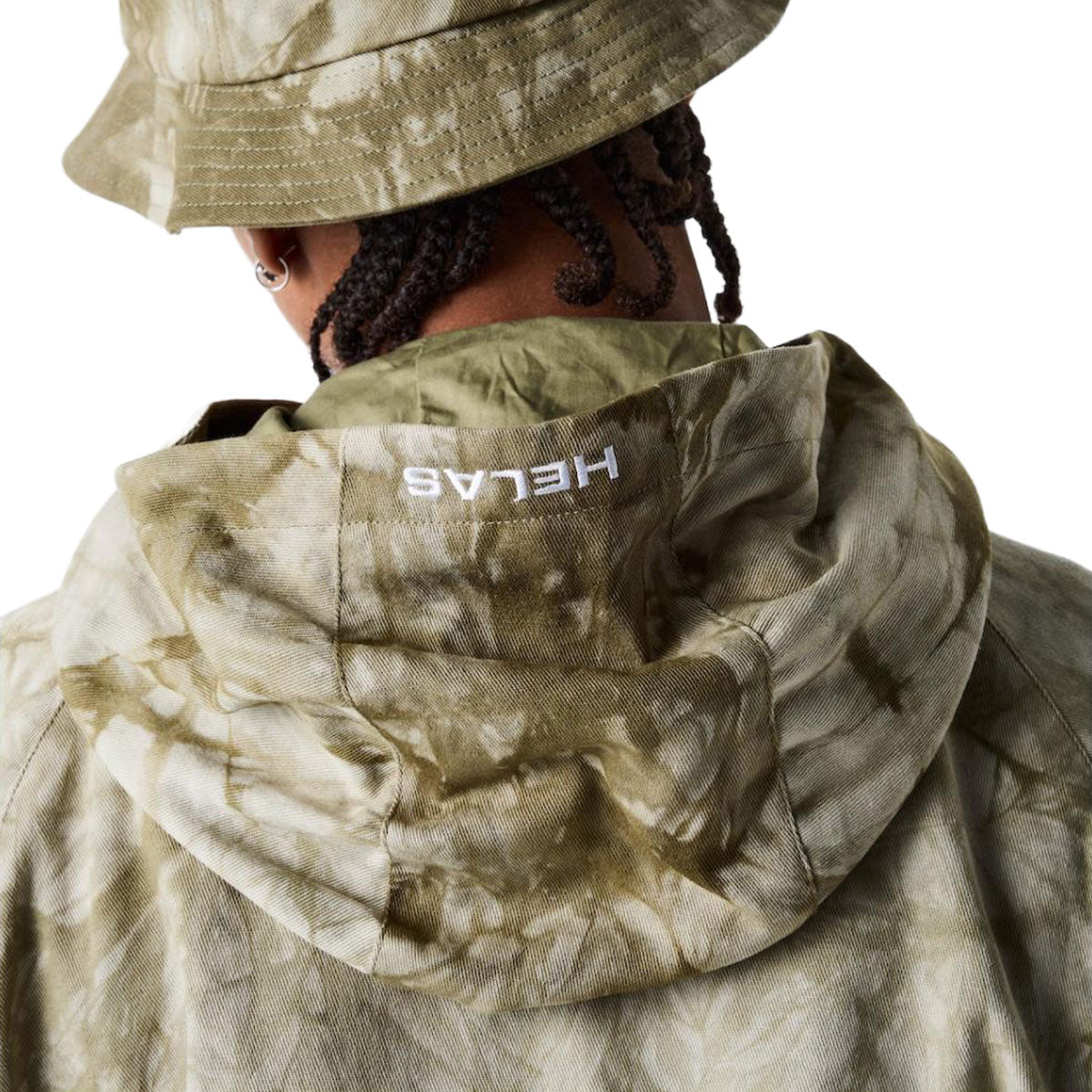 Helas Tie Camo Quarter Zip Tie Dye Jacket - Beige image 4